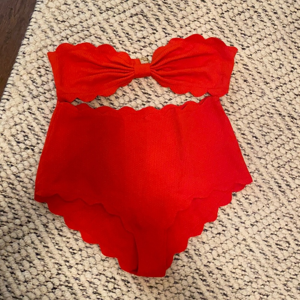 Marysia scalloped Antibes Two piece swimsuit